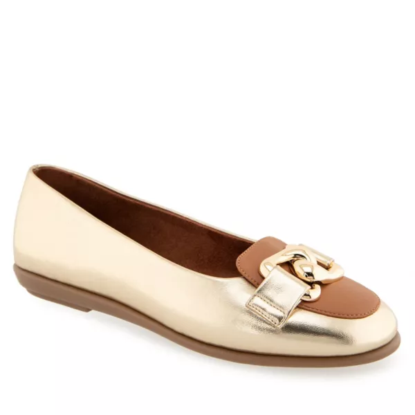 Женские балетки Bell Aerosoles, цвет gold tan