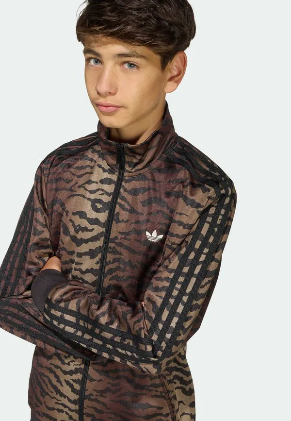 Свободная тренировочная куртка firebird aop Adidas Originals, Night Brown — фото 3