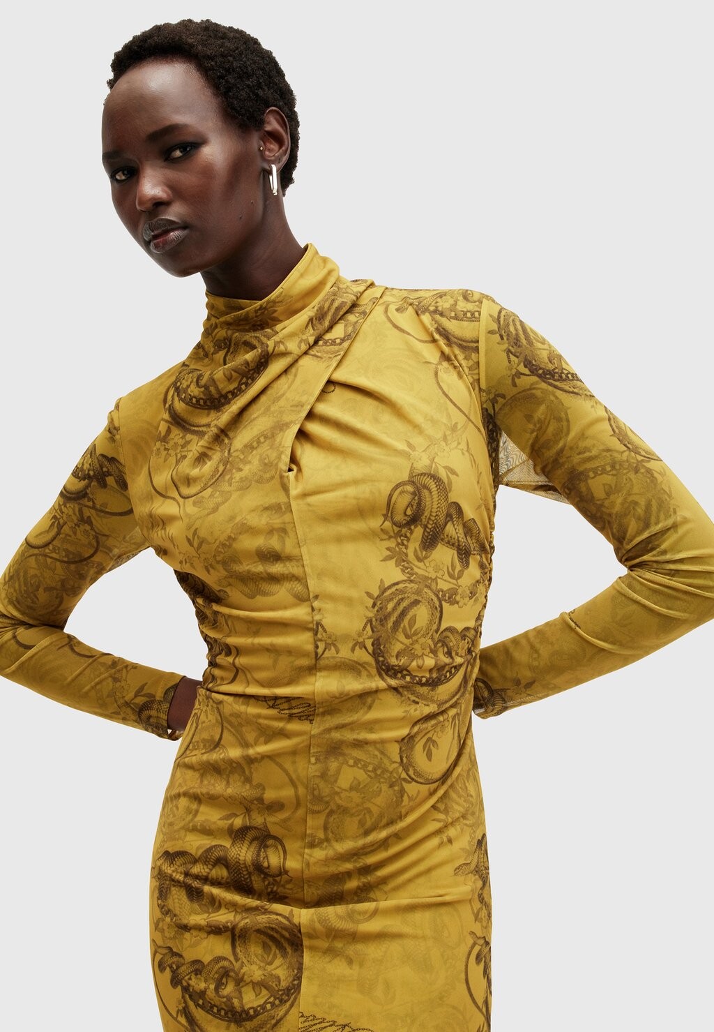 

Коктейльное платье / Вечернее платье TIA DRESS AllSaints, желтый