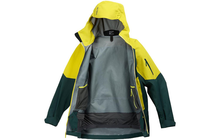 Куртка Arcteryx Sabre SV Ski, зеленый/желтый — фото 3