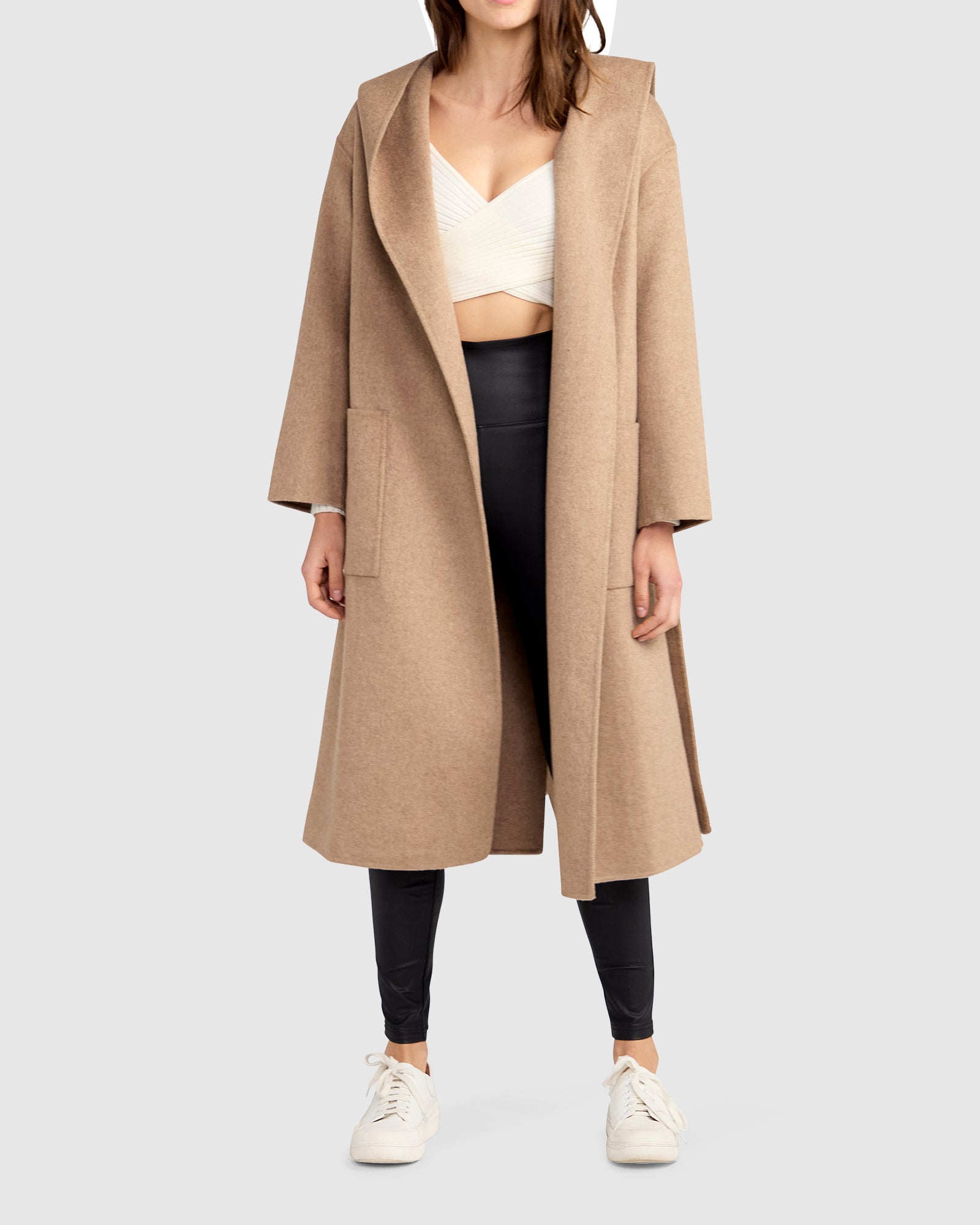 

Пальто Arcadia Oversided с капюшоном Belle&Bloom, цвет oat