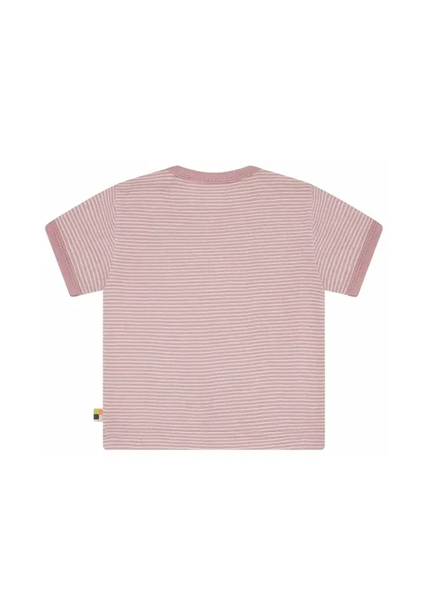 Футболка Loud + Proud T-Shirt mit feinen streifen print, астер — фото 2