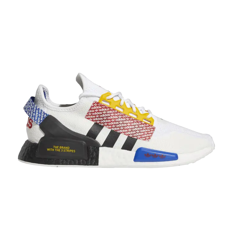 

Кроссовки adidas NMD_R1 V2 'Logo Print - Mix Colors', белый