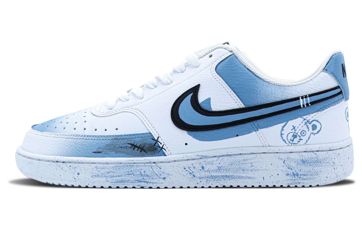 

Кроссовки Nike Court Vision 1 Skateboard Shoes Men Low-Top Blue