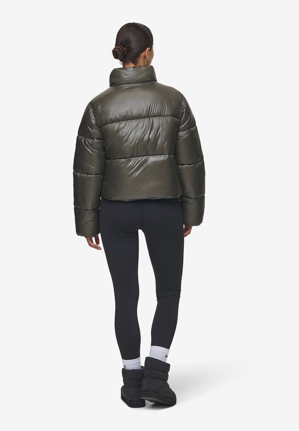 

Зимняя куртка GEORGIA LIGHT GLOSSY PUFFER JACKET Pegador, оливковый