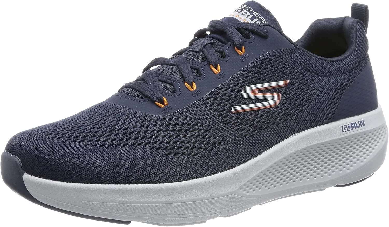 Мужские кроссовки Skechers 220324 Nvor, 2-Navy Blue Textile Navy Synthetic Orange Trim