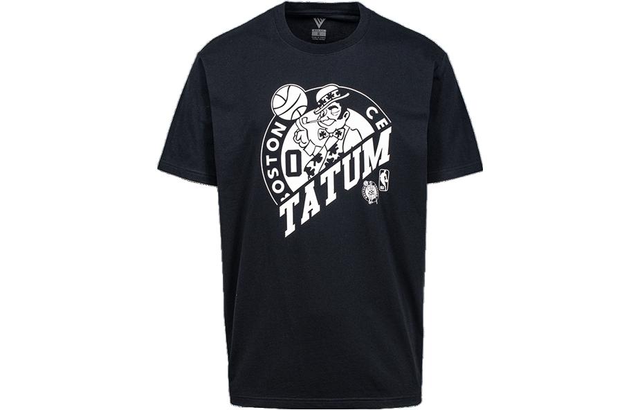 

NBA Футболка Celtics Team мужская черная с круглым вырезом Moderate Straight Fit