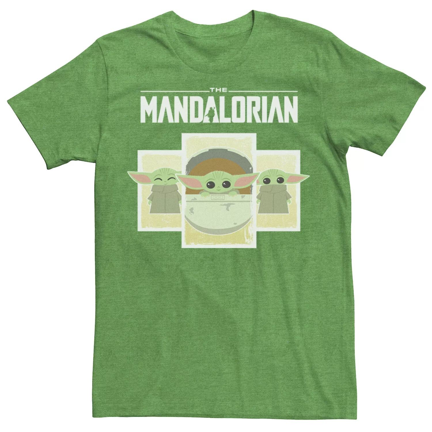 

Мужская футболка с вставками из мультфильма The Mandalorian The Child Star Wars