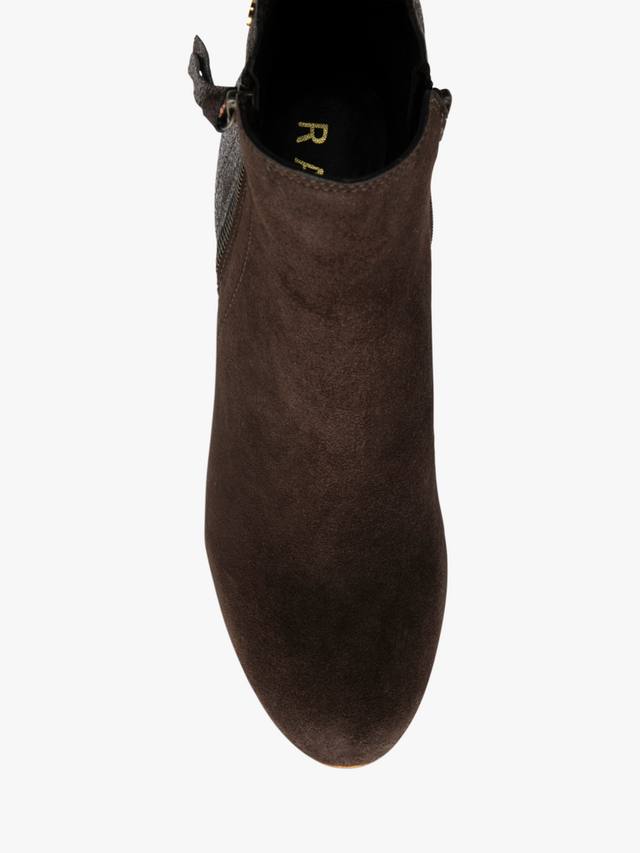 Ботинки Tay Suede на каблуке с высоким голенищем Ravel, Chocolate — фото 4