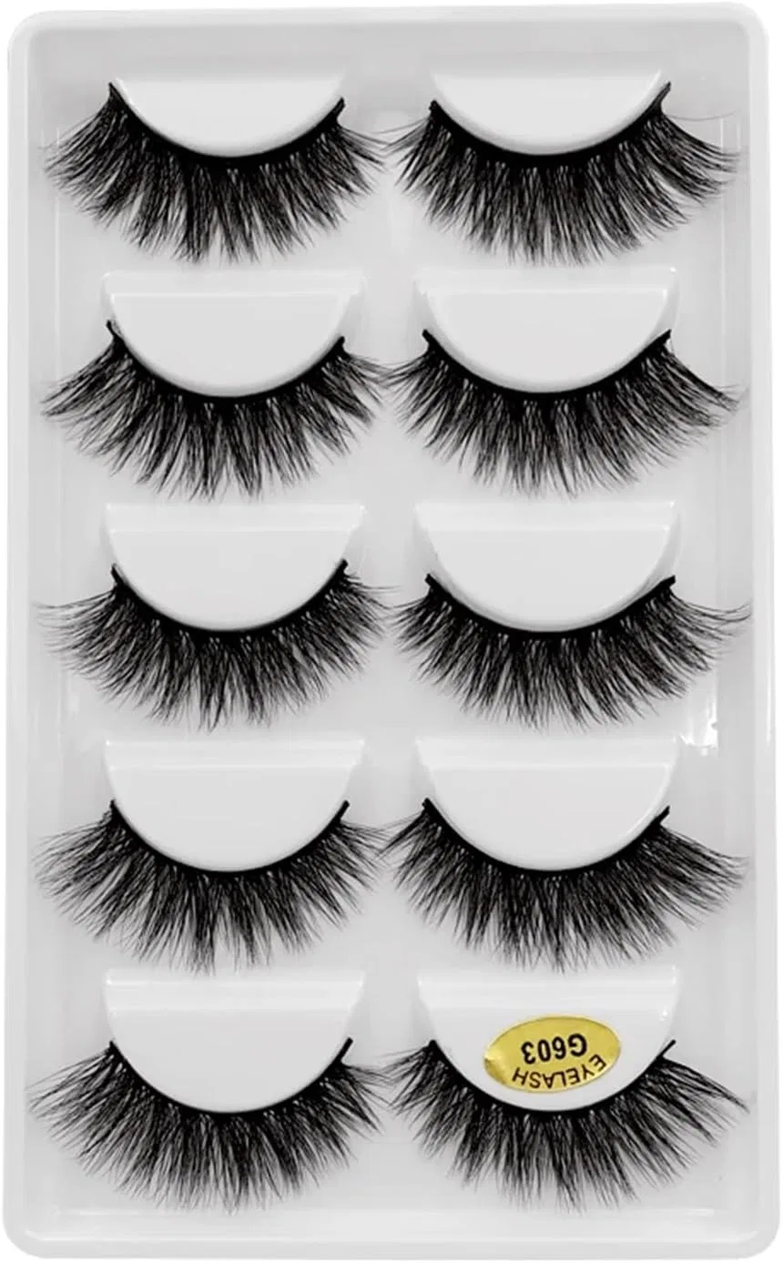 Ресницы UAMOU Mink 3D Natural, 5 пар, черные