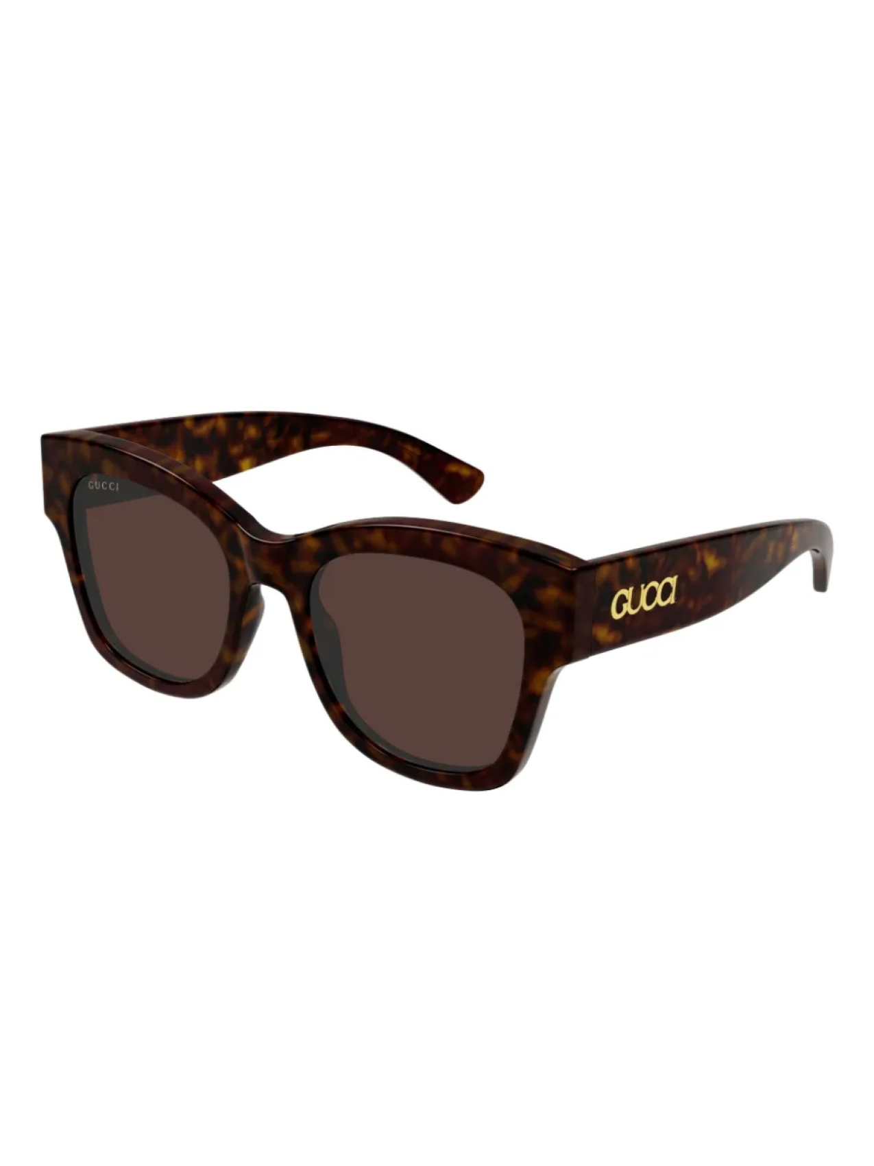 Gucci Eyewear солнцезащитные очки в квадратной оправе, коричневый — фото 2