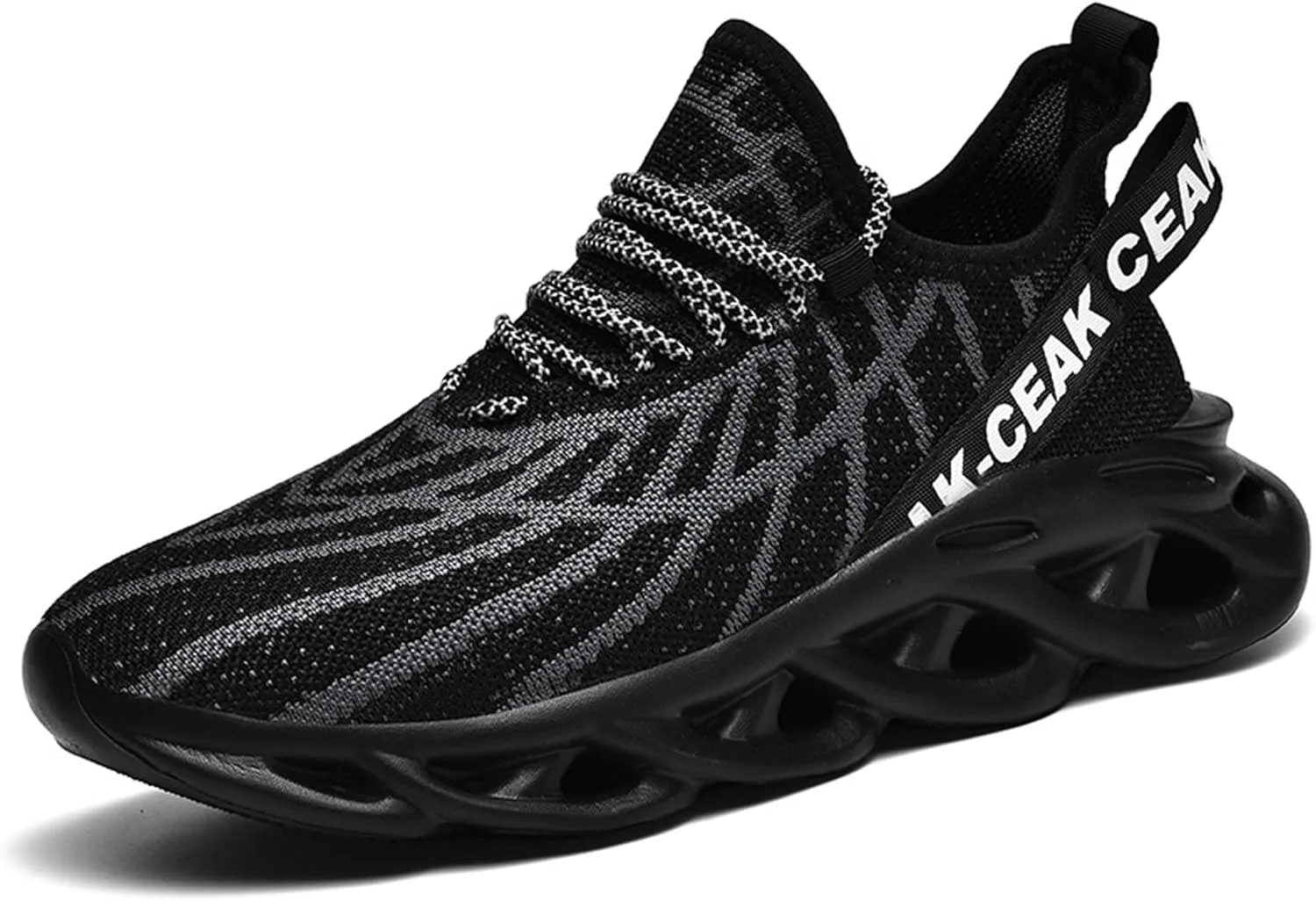 

Мужские спортивные беговые кроссовки - дышащая сетка - модные кеды - мужские баскетбольные кроссовки больших размеров, противоскользящие с амортизацией для ходьбы - тренировочные теннисные рабочие кроссовки DZBAJRQM, черный