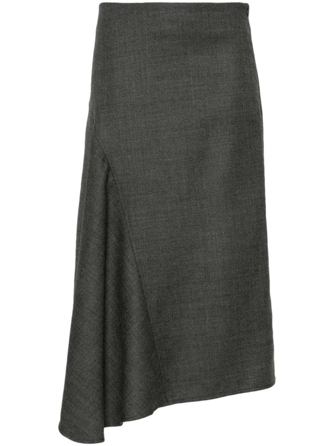 

Brunello Cucinelli шерстяная юбка миди, серый