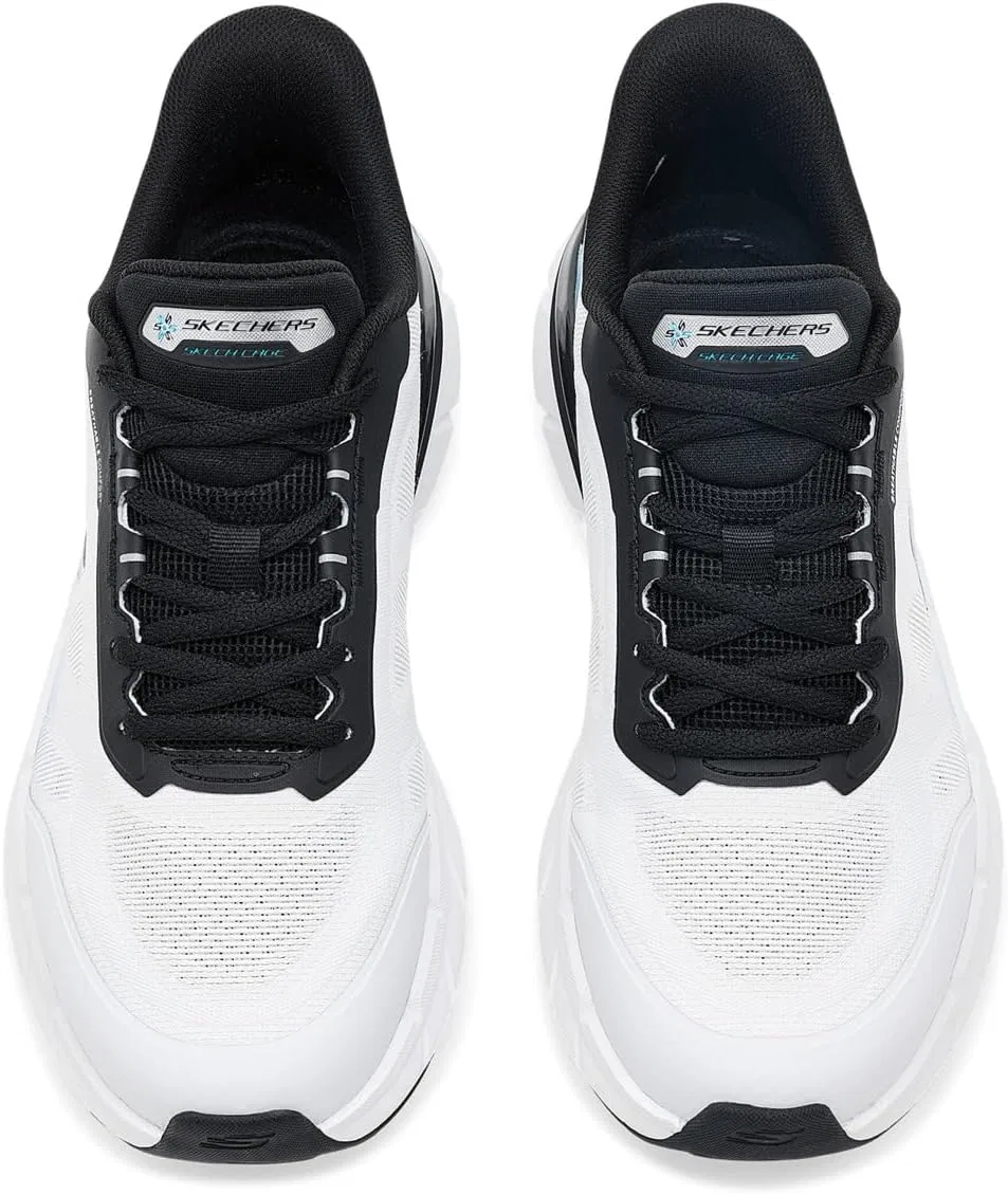 Мужские кроссовки Skechers Skech Cage Hands Free без шнурков, белый/синий — фото 3
