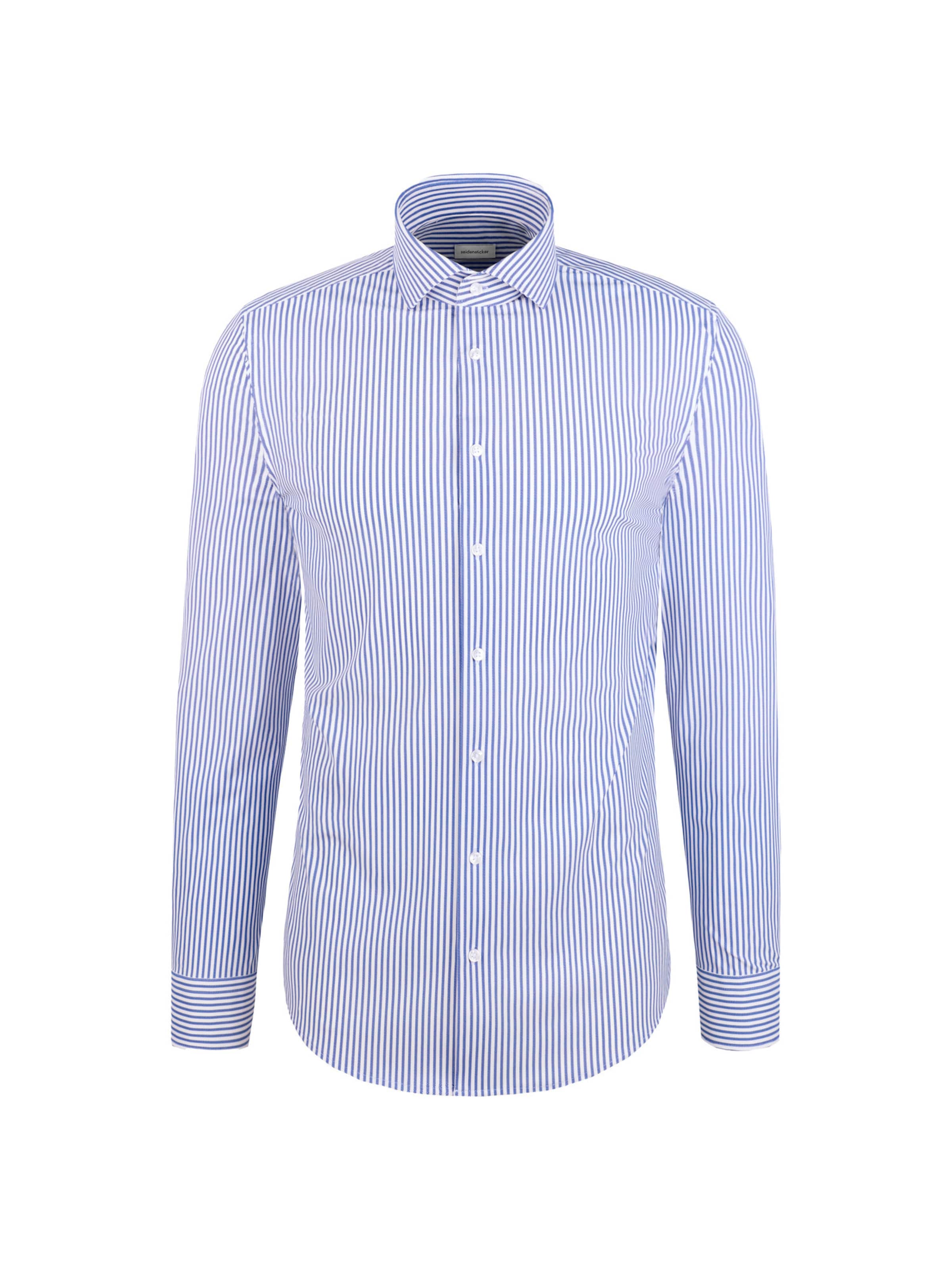 

SEIDENSTICKER Деловая рубашка приталенного кроя 'Smart Performance' в синем цвете