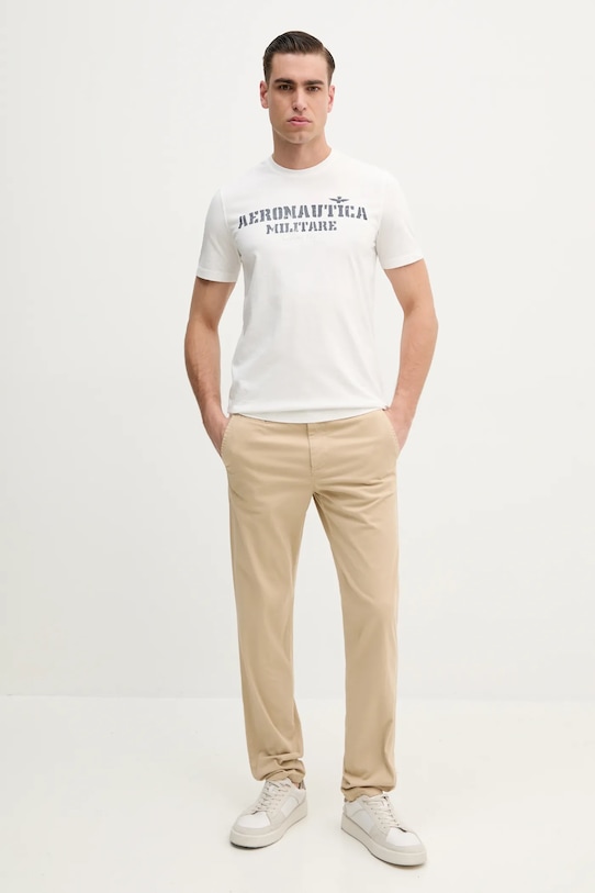 

Хлопковая футболка Aeronautica Militare, белый