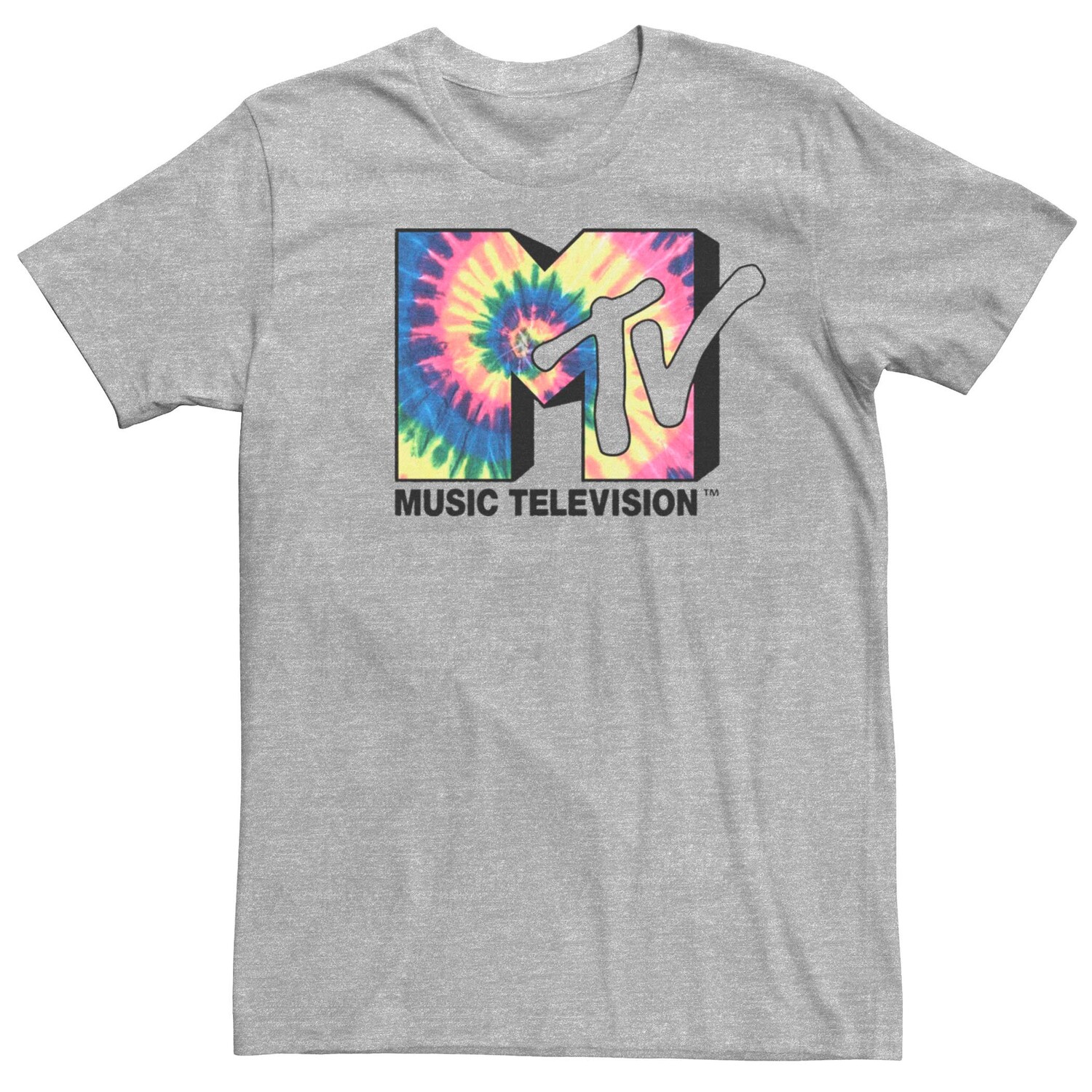 

Мужская футболка с логотипом MTV Spiral Tie Dye Fill Licensed Character