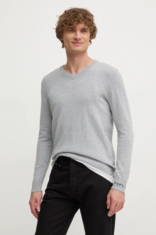 

Свитер с добавлением шерсти NEW ANDRE V NECK Pepe Jeans, серый