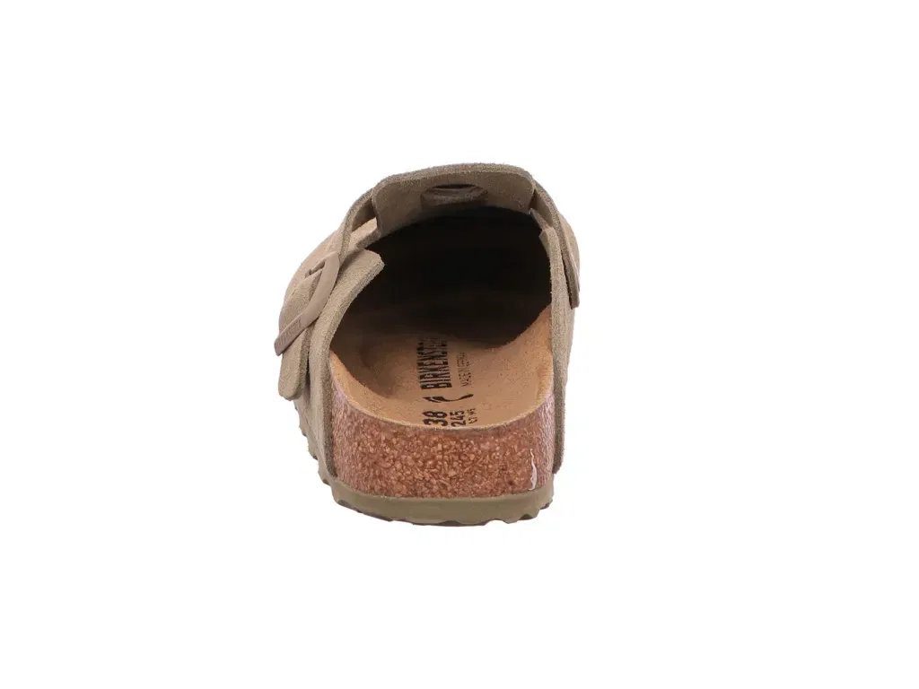 Пантолетта из замши, Birkenstock, хаки — фото 4