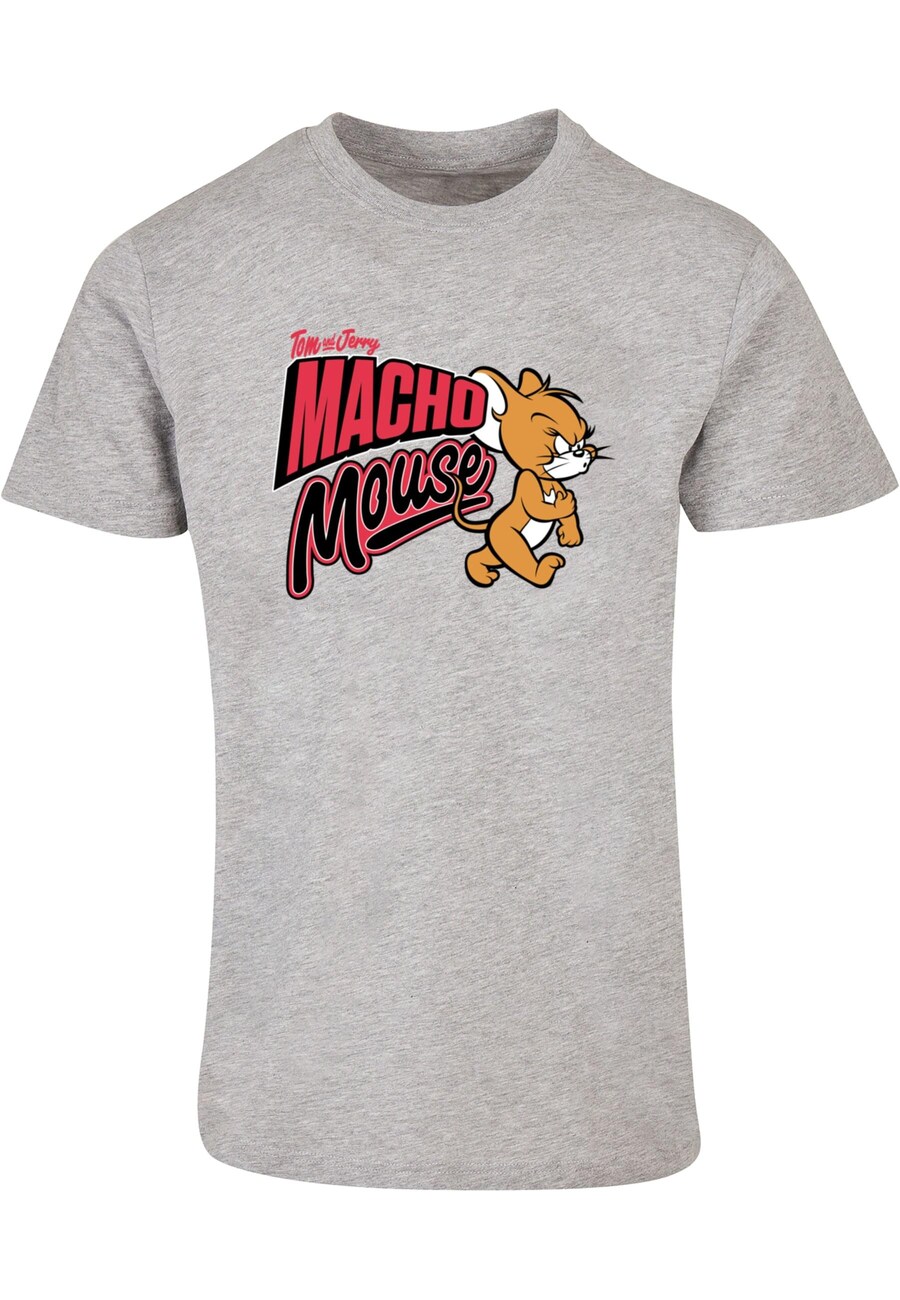 

Классическая футболка ABSOLUTE CULT Shirt Tom and Jerry - Macho Mouse, пятнистый серый