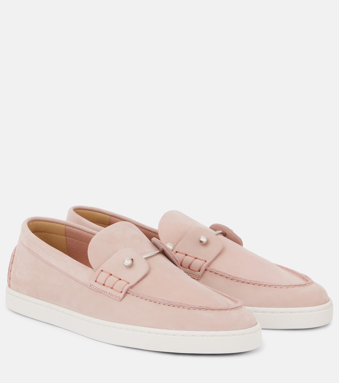 Лоферы Chambeliboat из замши Christian Louboutin, Vintage Rose