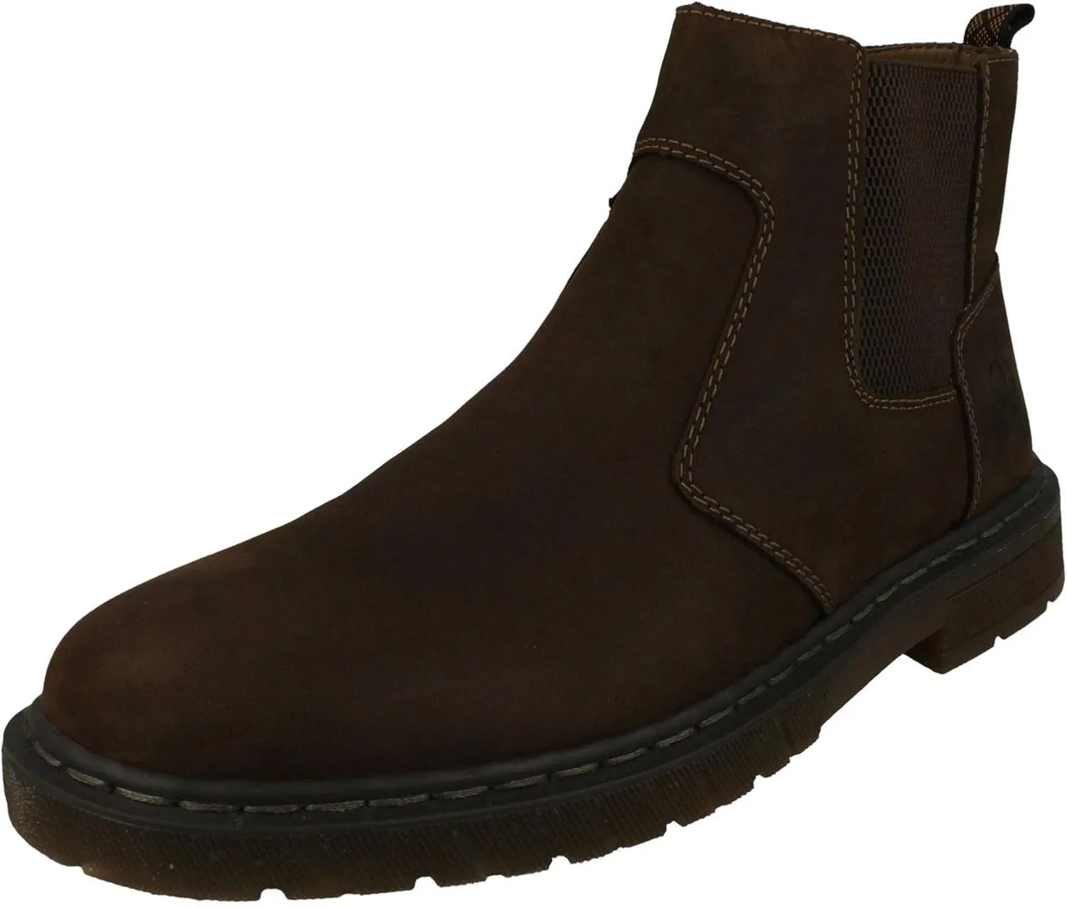 Мужские ботильоны Rieker 31650-23 без шнурков/на молнии с теплой подкладкой, Brown