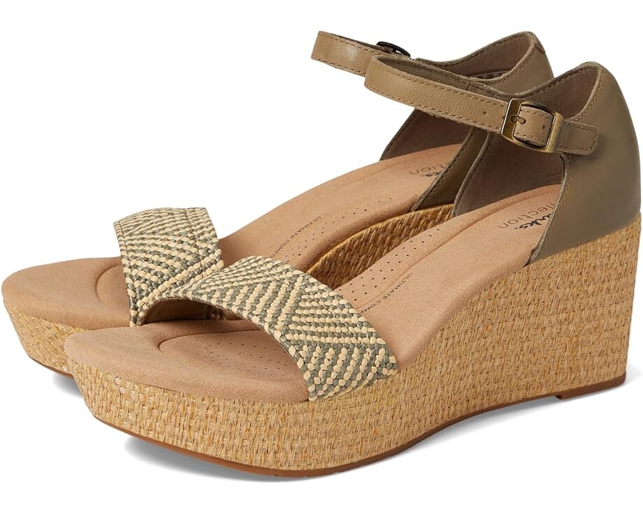 

Туфли Clarks Rose Ease, цвет Olive Leather