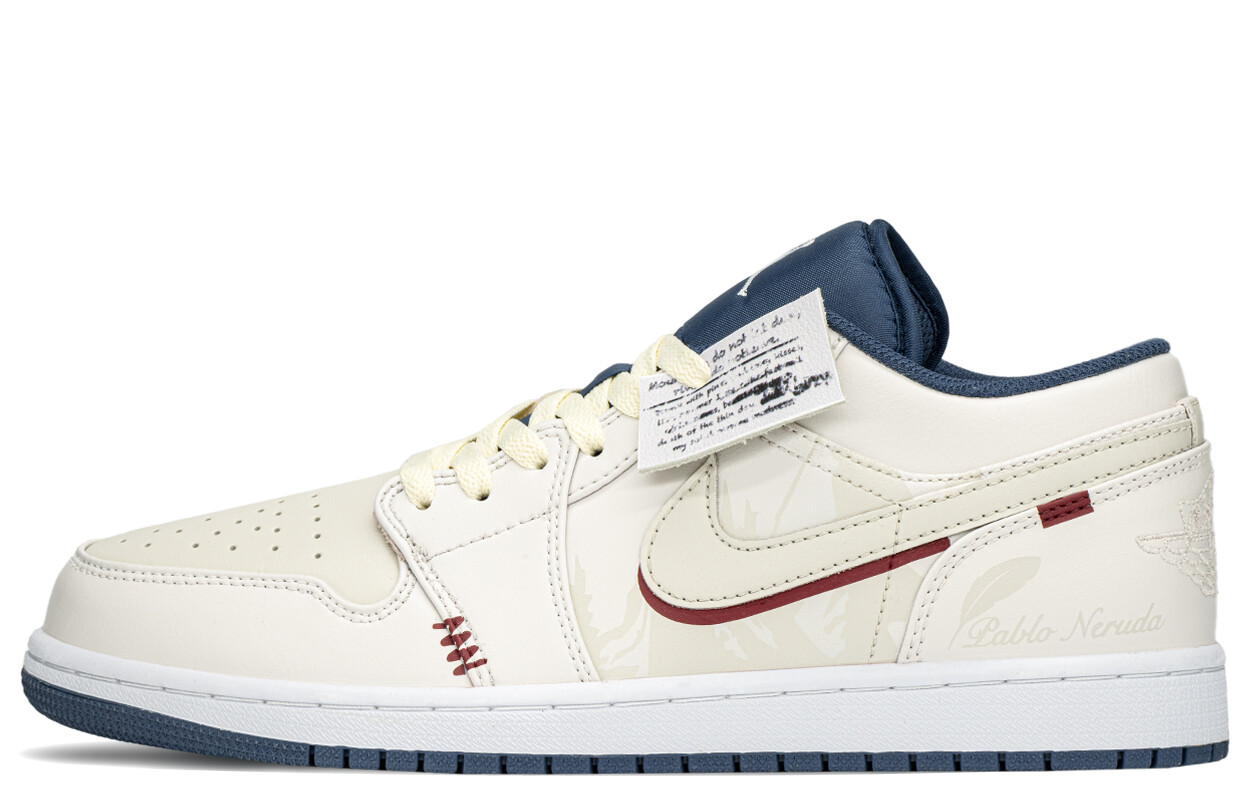 

Баскетбольные кроссовки Air 1 Vintage Men Low-top бежевый/красный Jordan