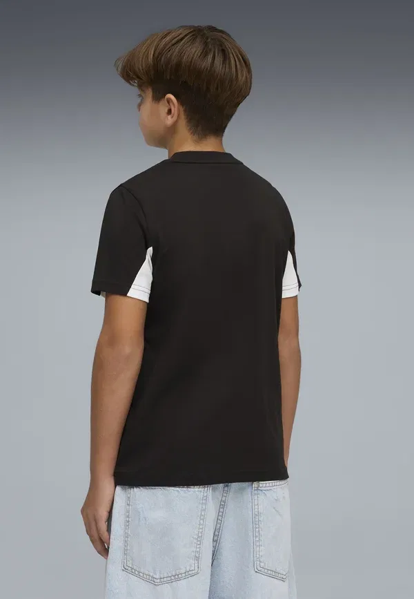 Футболка Puma Ess block tee b sports t-shirt, черный — фото 2