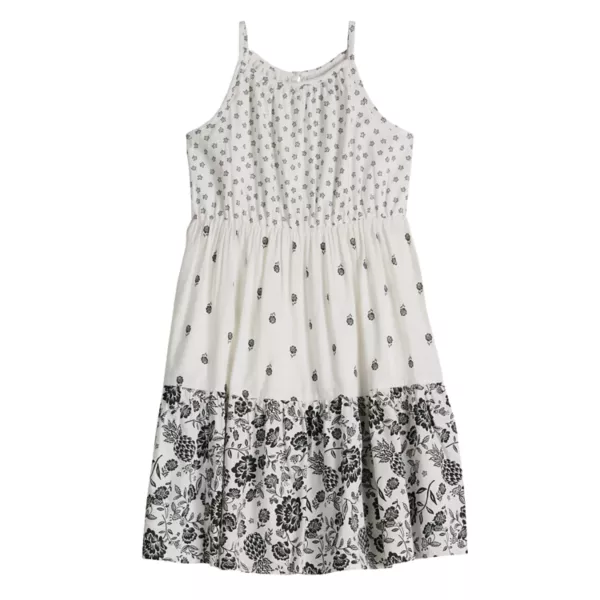 

Платье многоярусное тканое для девочек 4-12 лет Jumping Beans, цвет adeline floral ivory