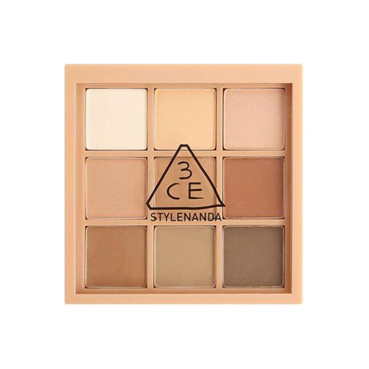 Палетка теней для век 3CE Multi Eye Color Palette Dark Brown, 8 г + матовые румяна для лица 3CE Mood Recipe, 5,5 г — фото 2