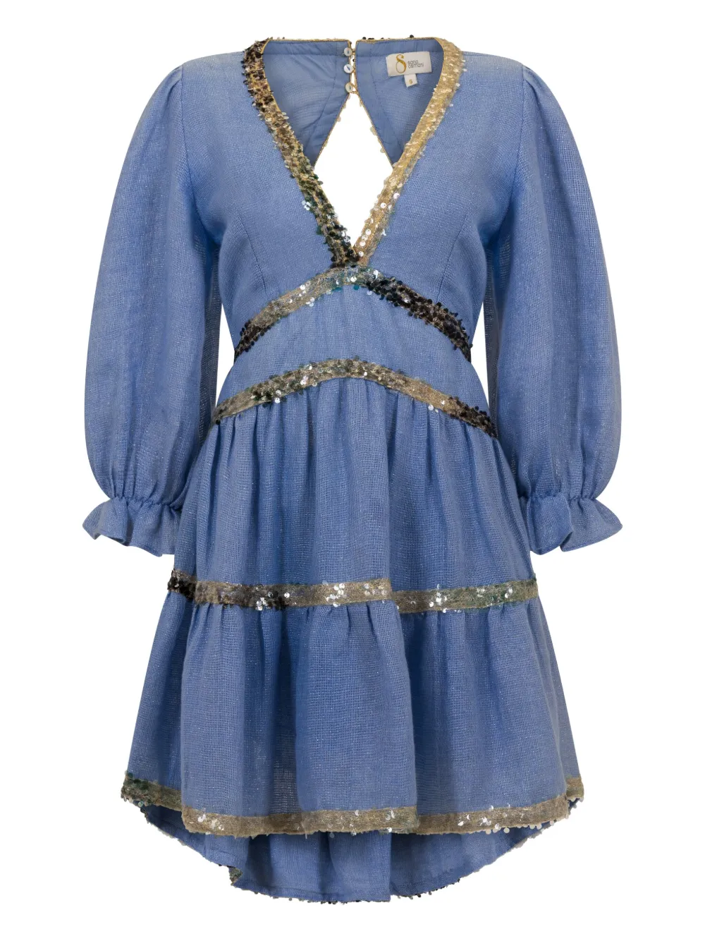 

Платье мини Miriam с пайетками Sana Osmani, синий