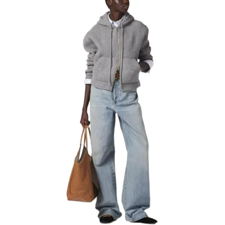MIU MIU Трикотажный топ SS24 Marble Gray — фото 4
