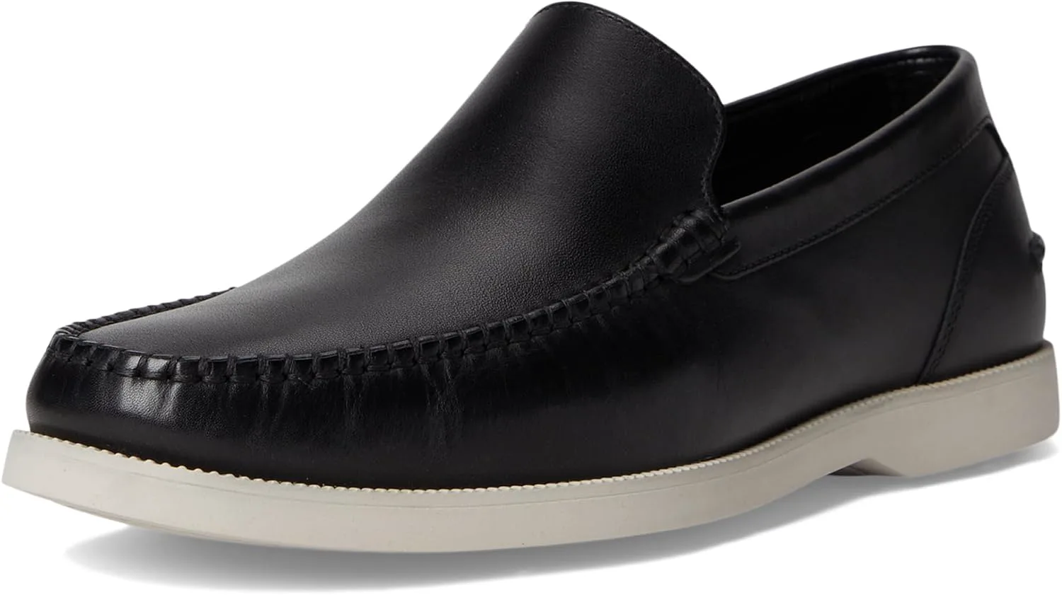 Лоферы Cole Haan Mens American Classics Hampton, черный/слоновая кость — фото 3
