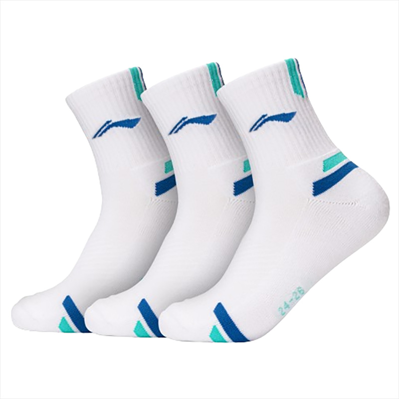 

LINING Носки до середины икры унисекс 3 пары white blue