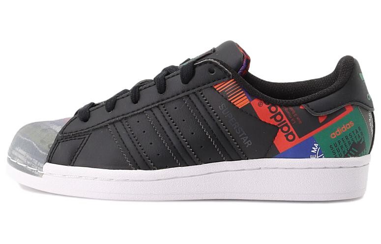 

Кроссовки Adidas Originals Originals Superstar Shoes 'Core Black Purple Green'