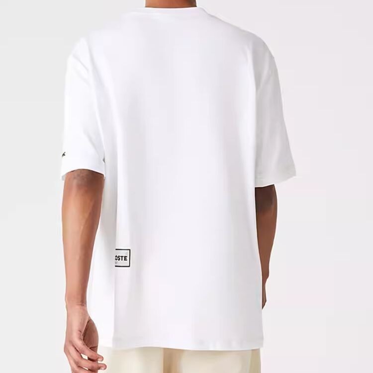 Футболка мужская Lacoste, белая — фото 4