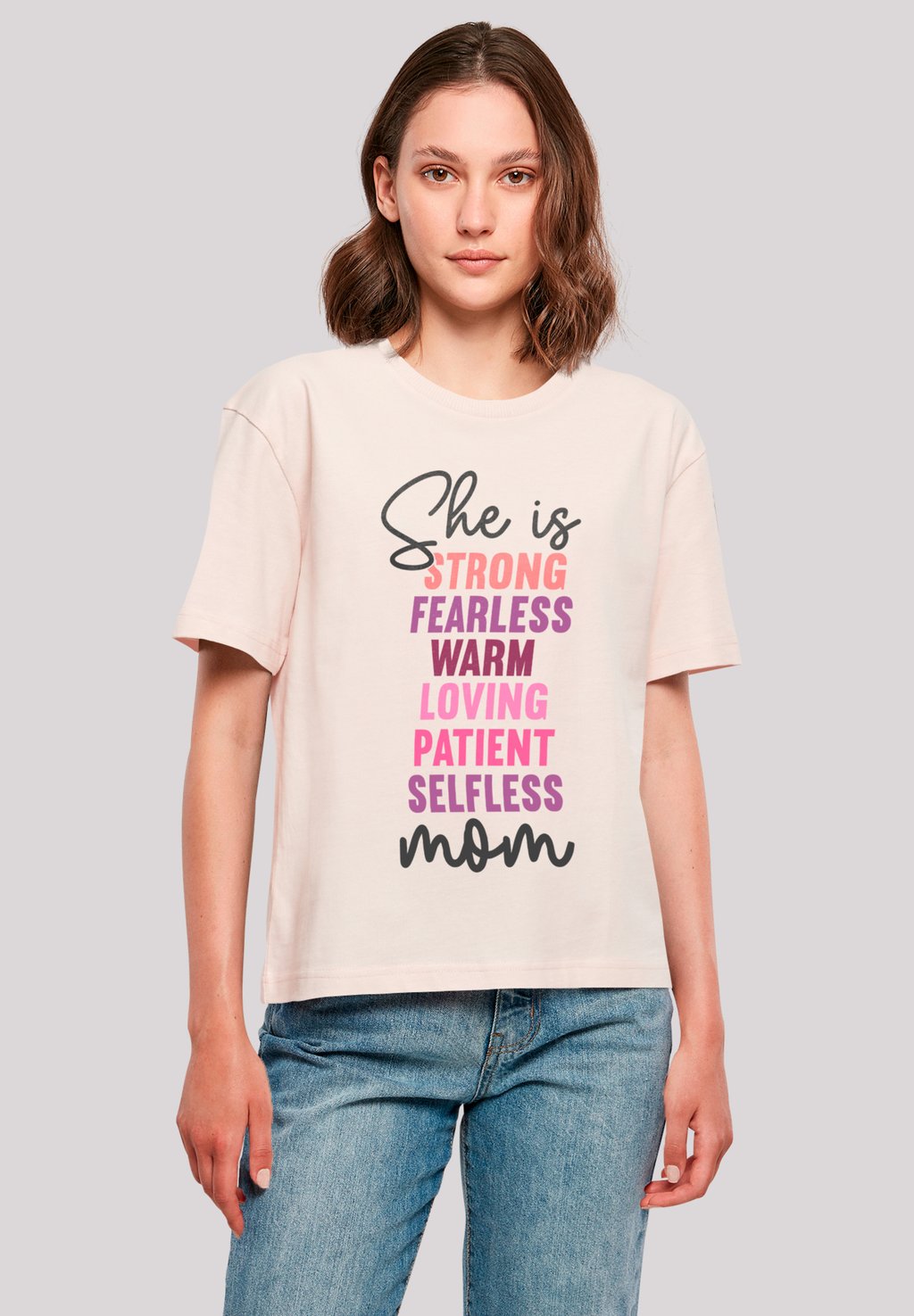 

Футболка с принтом MOTHERS DAY INSPIRATIONAL QUOTE F4NT4STIC, розовый