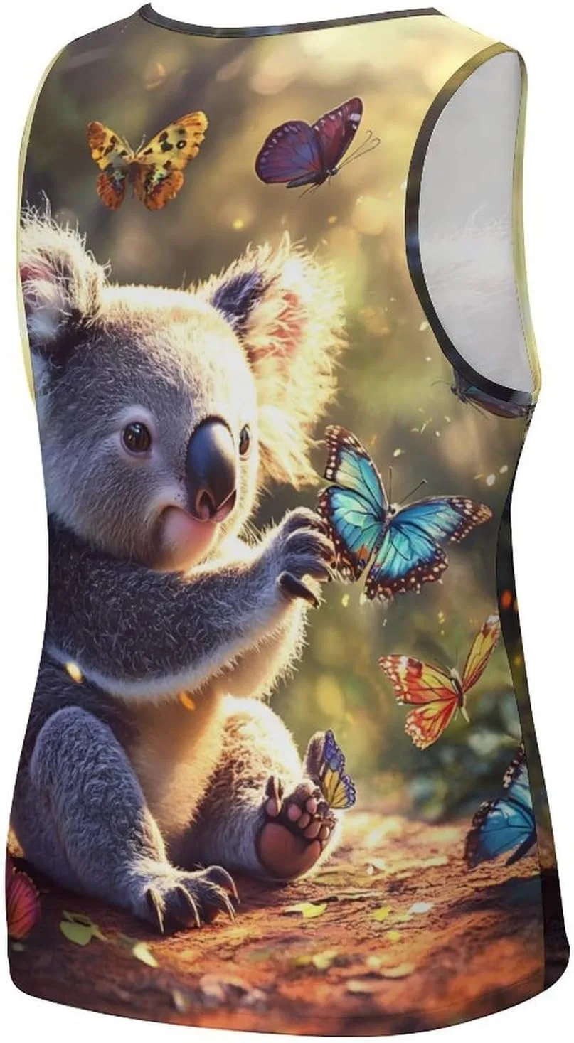 Мужской топ-майка с принтом, бабочка, Koala, Style — фото 3