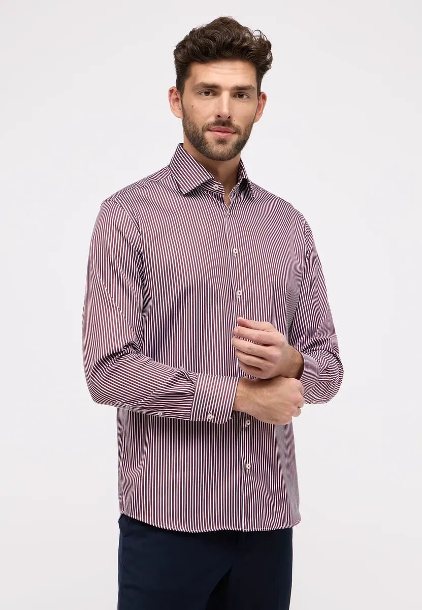 

Рубашка Eterna с длинными рукавами "MODERN FIT", красный