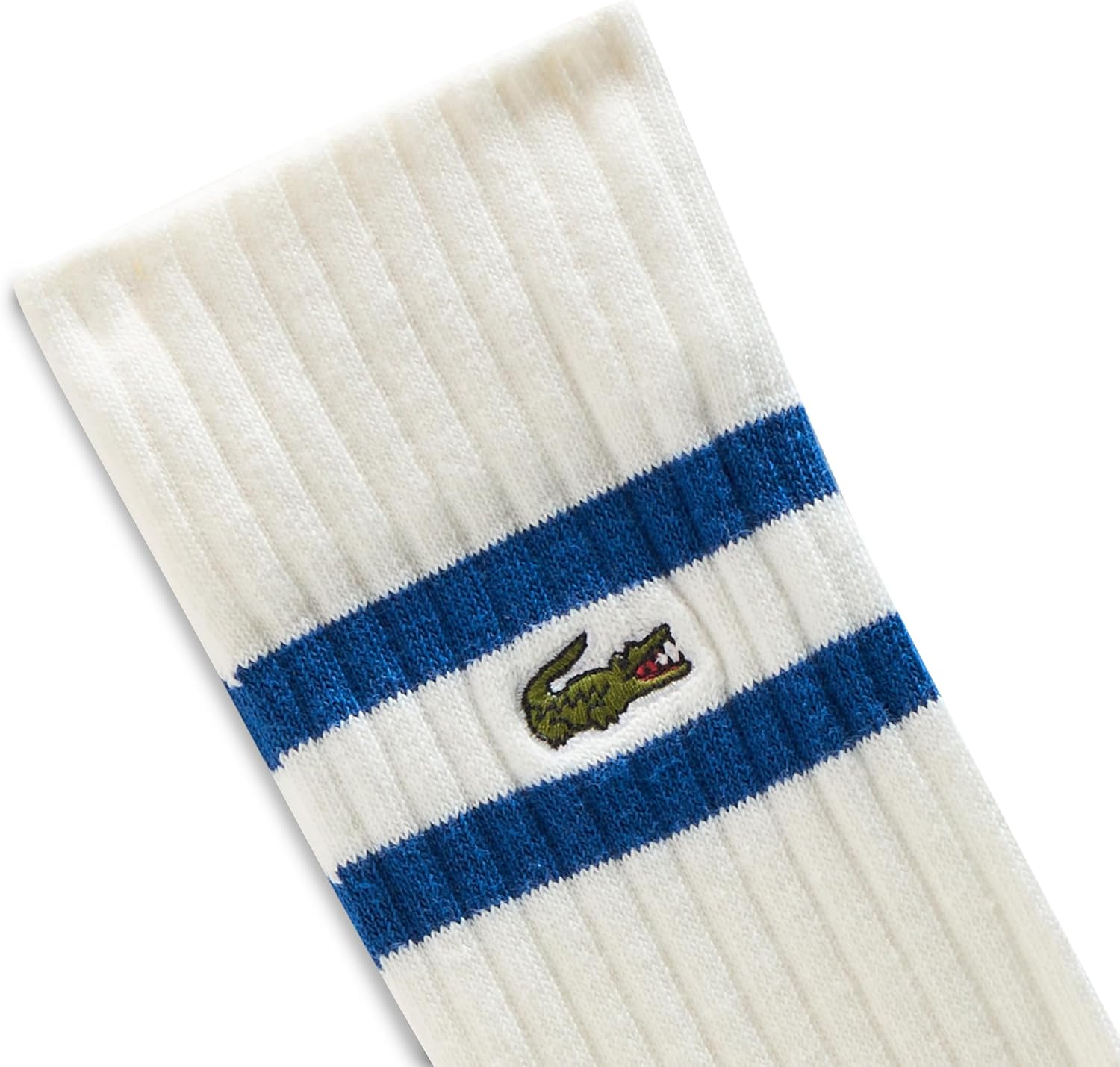 Носки Lacoste Unisex Ребристые, Хлопок, Flour/Blue — фото 4