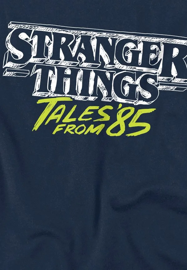 Толстовка stranger things tales from 85 с двухцветным логотипом Netflix, Dark Blue — фото 3