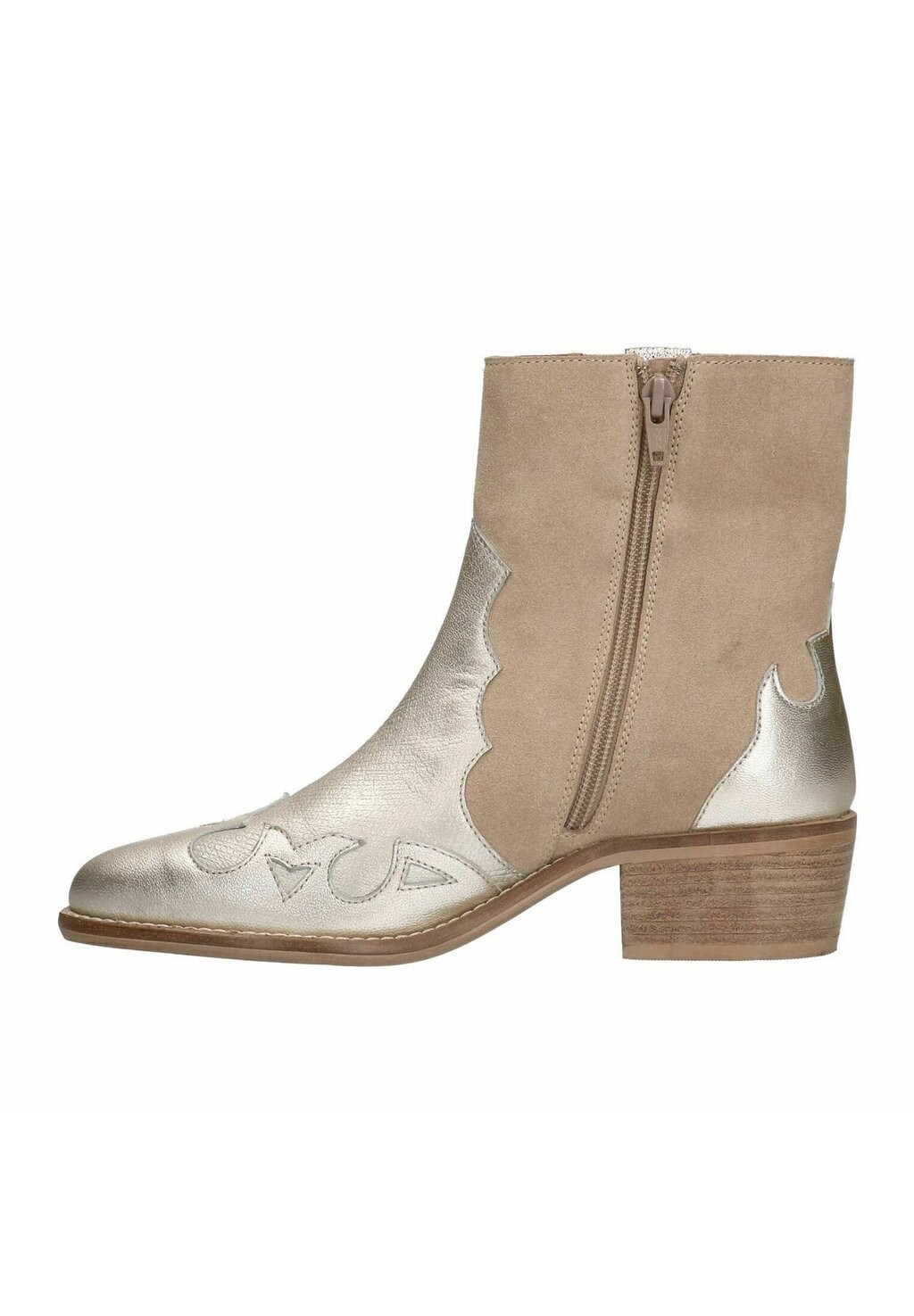 Ковбойские/байкерские ботильоны Manfield, цвет beige