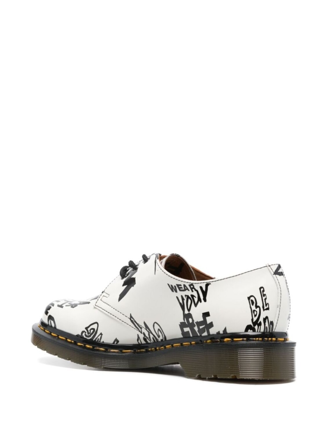 Comme Des Garçons Comme Des Garçons туфли дерби с принтом из коллаборации с Dr. Martens, белый — фото 3