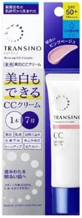 CC-крем Daiichi Sankyo Healthcare Transcino Medicated с отбеливающим эффектом, 30 г, розово-бежевый