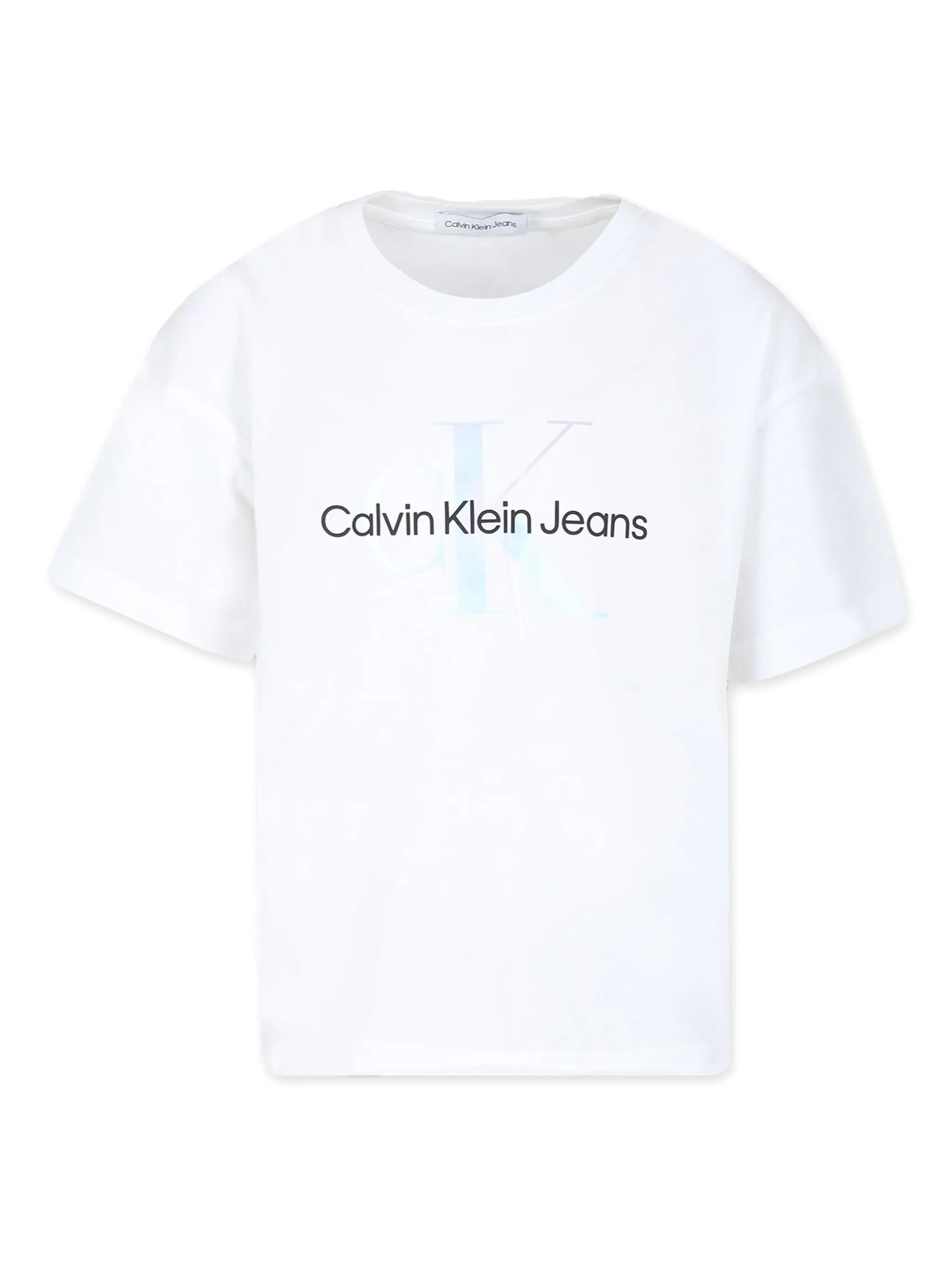 

Футболка с логотипом Calvin Klein Kids, белый