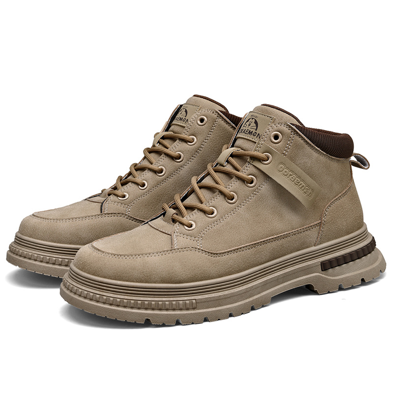 Doraemon Дораэмон Короткие мартинсы мужские хаки коричневый, цвет Khaki Brown — фото 2
