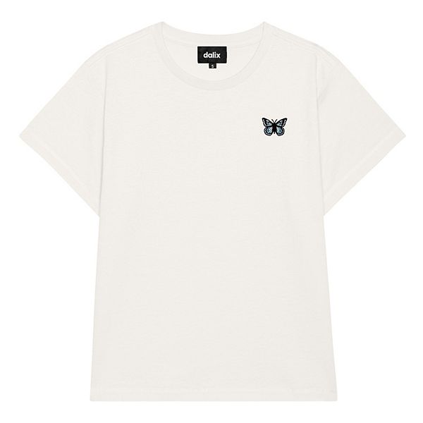 

Женская футболка Butterfly с высокой талией Dalix, Vintage White