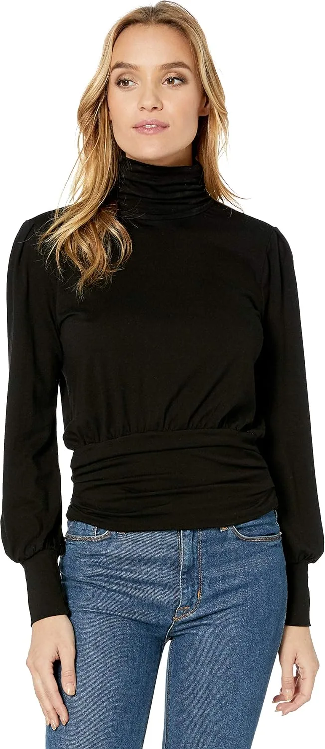 

AG Adriano Goldschmied Женский топ Rejina с длинным рукавом и драпированной спинкой