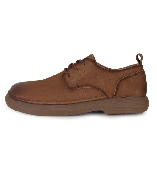 Мужские и женские лоферы BUTTON SEOUL Gradient Leather Loafer Classic (Brown) — фото 3